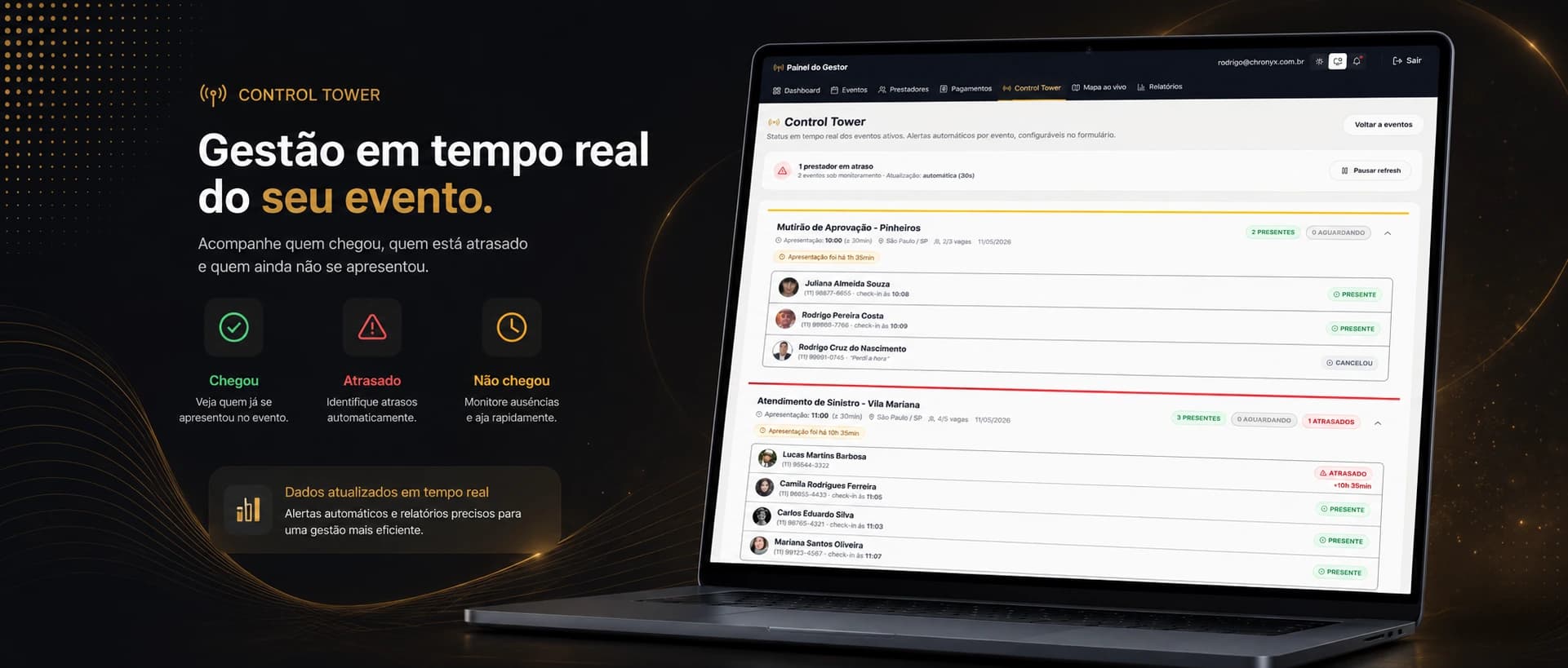 Chronyx Eventos — slide 3